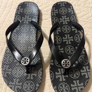 Tory Burch Black Flip Flops for Women